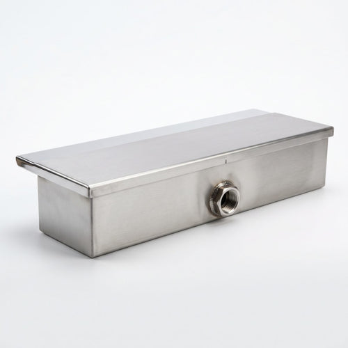 24" Stainless Steel Waterfall Spillway — product photo